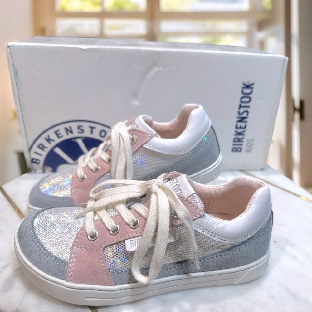 NEW Birkenstock Kids Toddler Leather Supportive Lace Up Sneaker Shoes